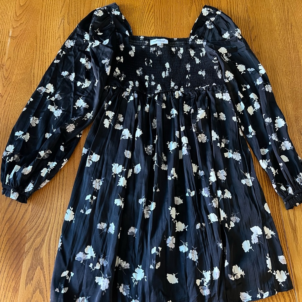 Motherhood Maternity Black Floral Mini Dress